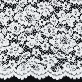 Spitzenstoff - Lace Border weiss