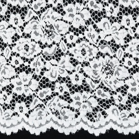 Spitzenstoff - Bordure en dentelle blanche