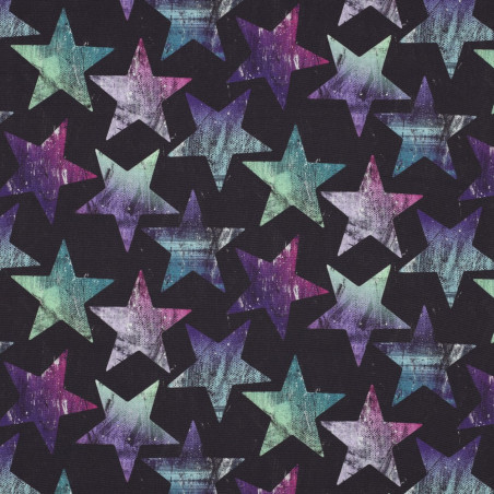 Softshell - Vintage Stars lila / aubergine