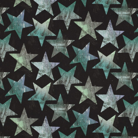 Softshell - Vintage Stars mint /  schwarz