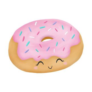Iron-on transfers - Mrs Mint Design - Donut pink