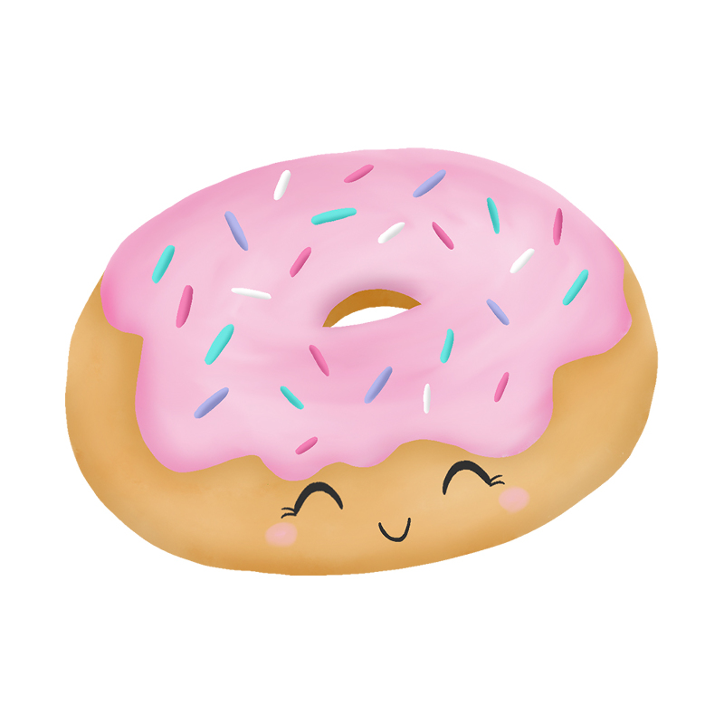 Iron-on transfers - Mrs Mint Design - Donut pink