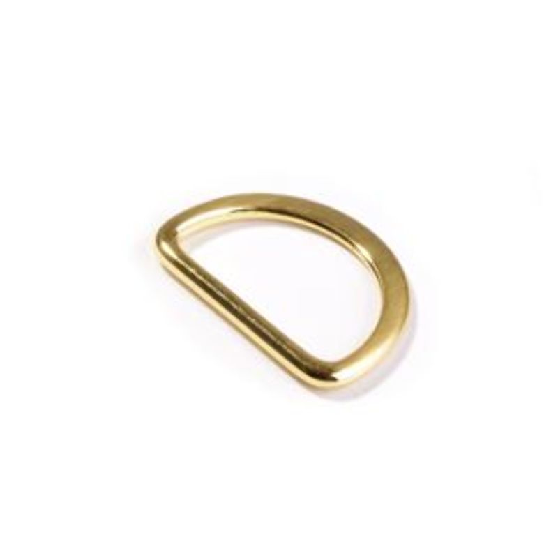 D-Ring 25mm flat gold