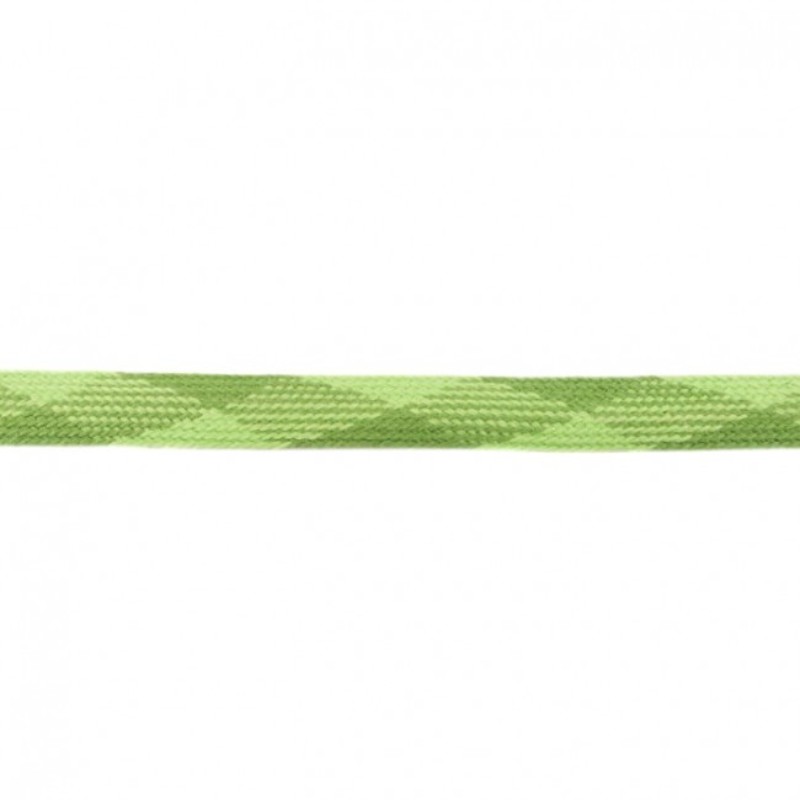 Cordon plat coton 17mm  citron vert