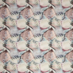 Canvas - Barisa Square Leaves old pink