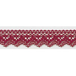 Bobbin lace 25mm dark red (w)