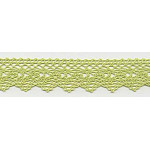 Bobbin lace 25mm soft green (w)