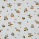 Organic Double Gauze -  Squirrel white