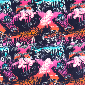 Maillot - Skate Love aubergine