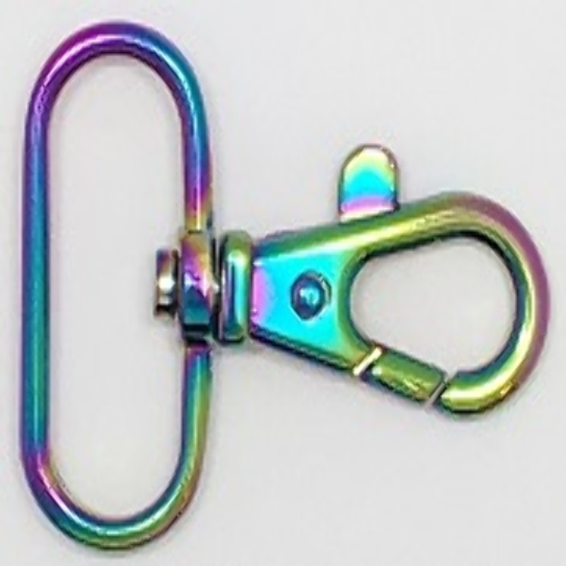 Karabiner 32mm - rainbow oval