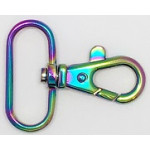 Karabiner 32mm - rainbow oval