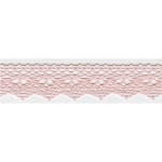 Bobbin lace 25mm light rose (w)