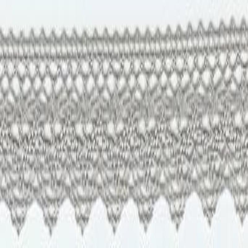 Bobbin lace 25mm grey (w)