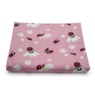 Jersey - Mrs Mint Design - Lady Dottie Flowers rosa