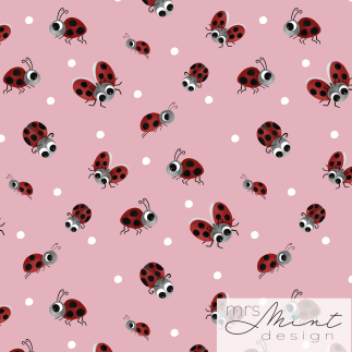 Jersey - Mrs Mint Design - Lady Dottie Dots rosa