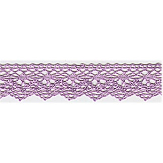 Dentelle aux fuseaux 25 mm violette (l)