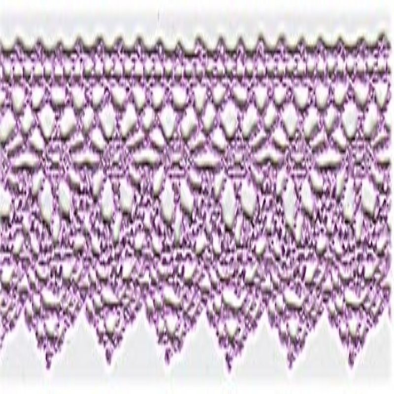 Bobbin lace 25mm purple (w)