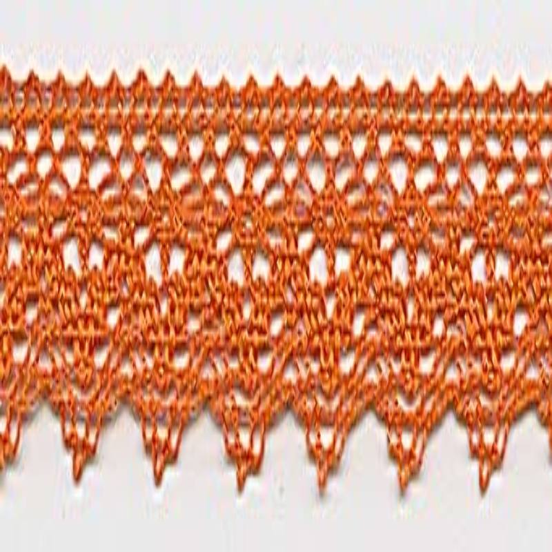 Bobbin lace 25mm orange (w)