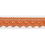 Bobbin lace 25mm orange (w)