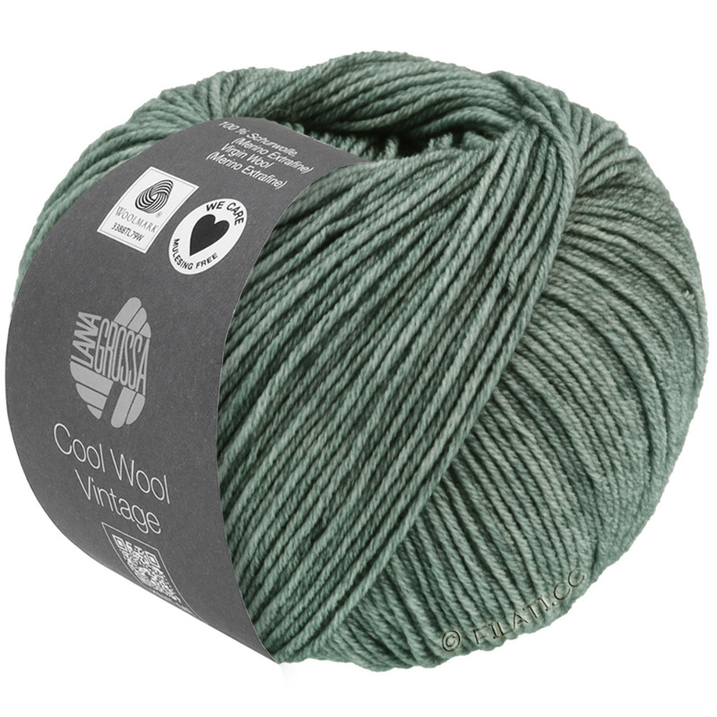 Lana Grossa - Cool Wool Vintage gray green (7368)