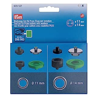 Prym Werkzeugset Oesen und Scheiben 11mm & 14mm (673127)