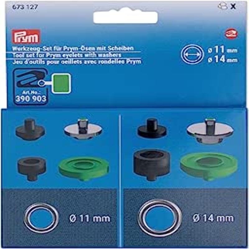 Prym Tool kit Eyelets and discs 11mm & 14mm (673127)