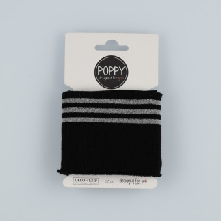 Manchette Poppy Lurex - noir / argent
