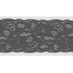 Elastic lace 55mm dark grey