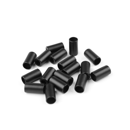 Kordelende - metall schwarz 5.5mm