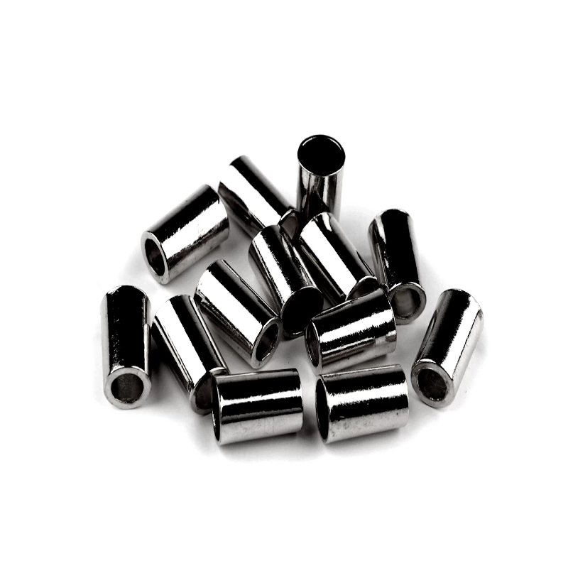 Cord end - metallic gunmetal 5.5mm