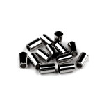 Cord end - metallic gunmetal 5.5mm