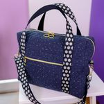 Webbing 38mm - Dots black / white