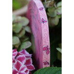 Woven ribbon - Letterschminge pink