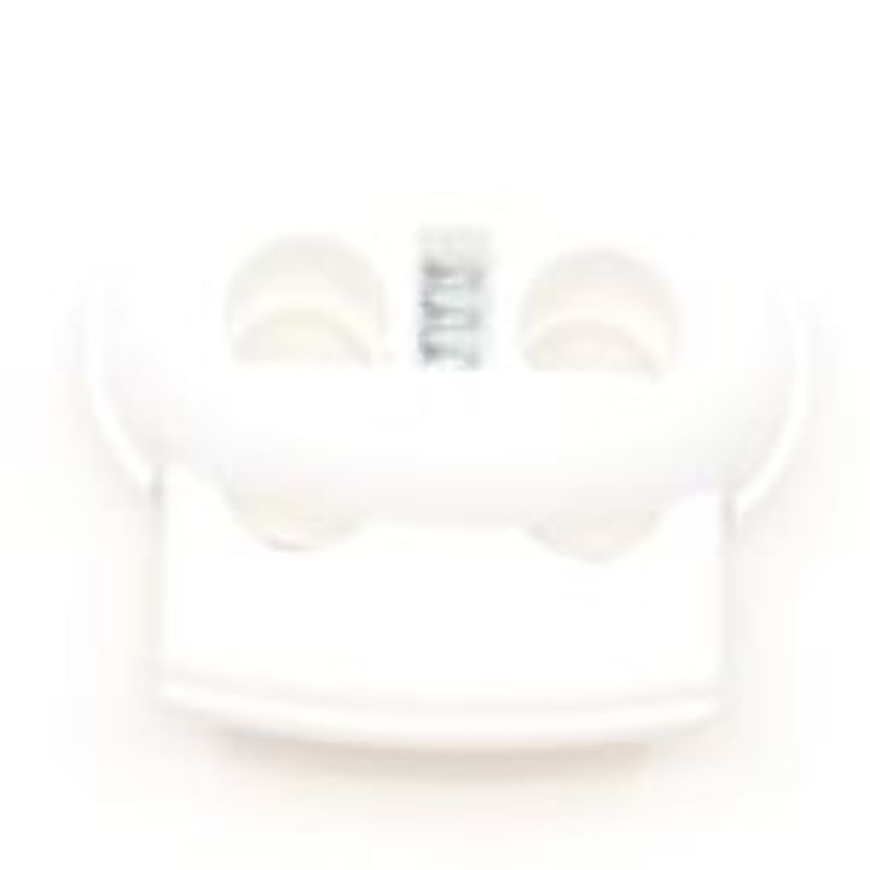Cord stopper 2-hole white large