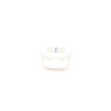 Cord stopper 2-hole white large