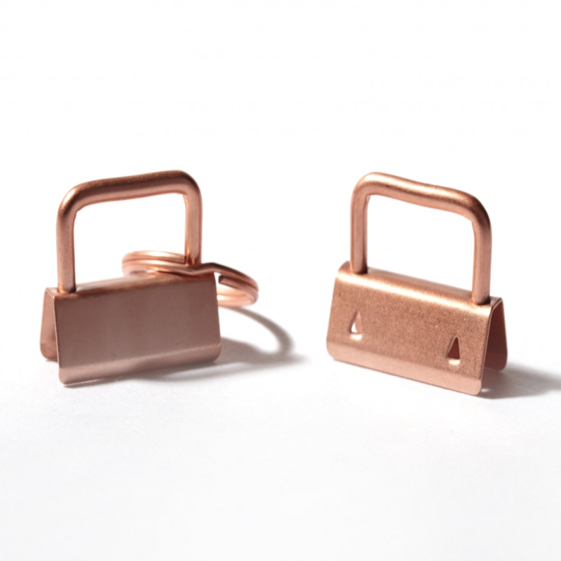 Porte-clés vierge en cuivre 25 mm