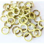 Jersey Snap on buttons Ring 10 pieces lemon yellow