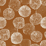 sweatshirt - Circle Flowers ochre sweatshirt - Circle Flowers ochre